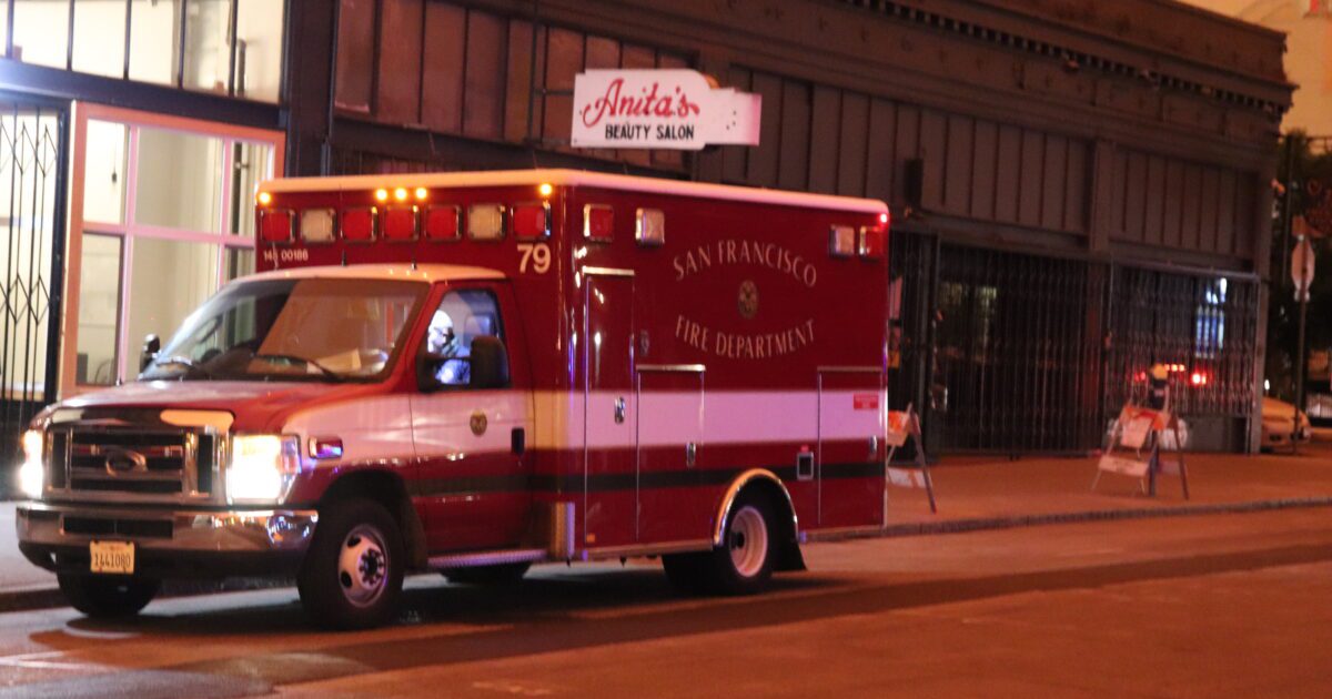 Ambulance driver believed responsible for auto accident